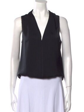 Ramy Brook Black Sleeveless V-Neck Women’s Top